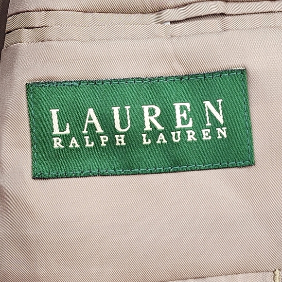 Lauren Ralph Lauren Men's Silk-Wool Blend Micro-Houndstooth Blazer - 44L - Picture 3 of 8